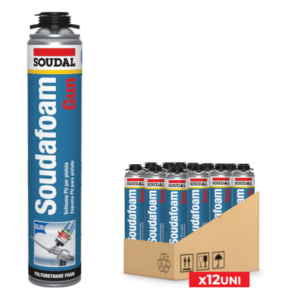 Espuma Poliuretano Soudal Soudafoam Gun 750ML - 12UNI